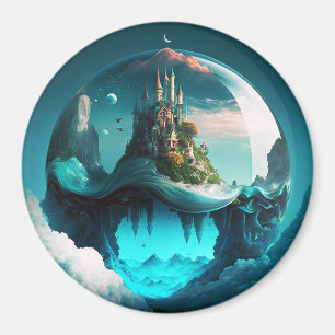 Castle in Crystal Ball Magneet