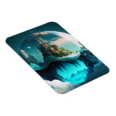 Castle in Crystal Ball Magneet (Rechterzijde)