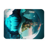 Castle in Crystal Ball Magneet (Horizontaal)