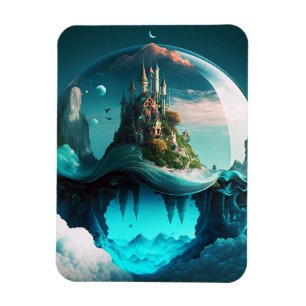 Castle in Crystal Ball Magneet