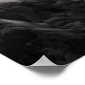 Castle in de berg, met sneeuw | AI Art Poster (Hoek)