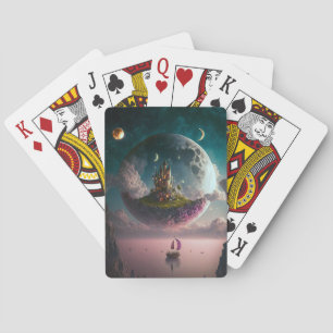 Castle in de Mon Fantasy Art-speelkaarten Pokerkaarten