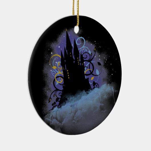 Castle in de Sky Keramisch Ornament (Rechts)