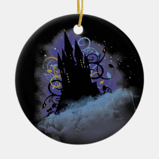 Castle in de Sky Keramisch Ornament (Voorkant)