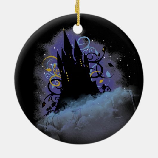 Castle in de Sky Keramisch Ornament (Achterkant)