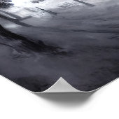 Castle in de sneeuwberg | AI Art Poster (Hoek)