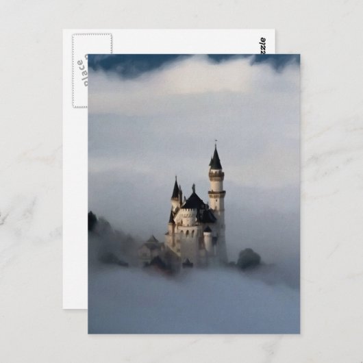 Castle in de wolken briefkaart (Voorkant / Achterkant)