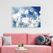 Castle in de wolken canvas afdruk (Insitu (Woonkamer))