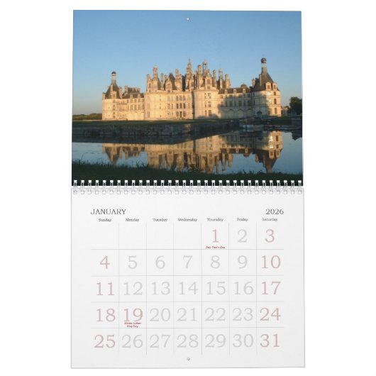 Castle in Europa en Japan Kalender (Jan 2026)