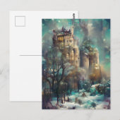 Castle in Forest, Fantasy Oerwoud, Magic Castle Briefkaart (Voorkant / Achterkant)