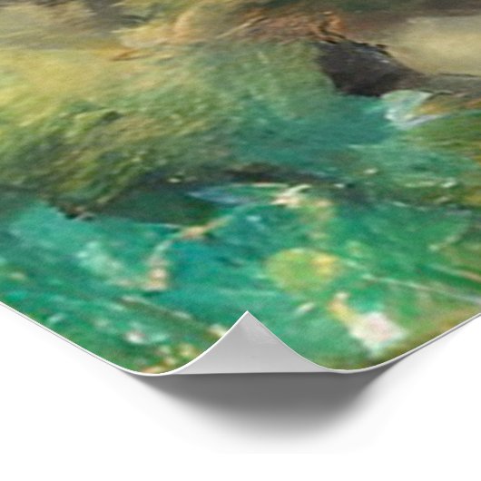 Castle in Forest, Fantasy Oerwoud, Magic Castle Po Poster (Hoek)