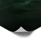 Castle in het stormachtige zee | AI Art Poster (Hoek)