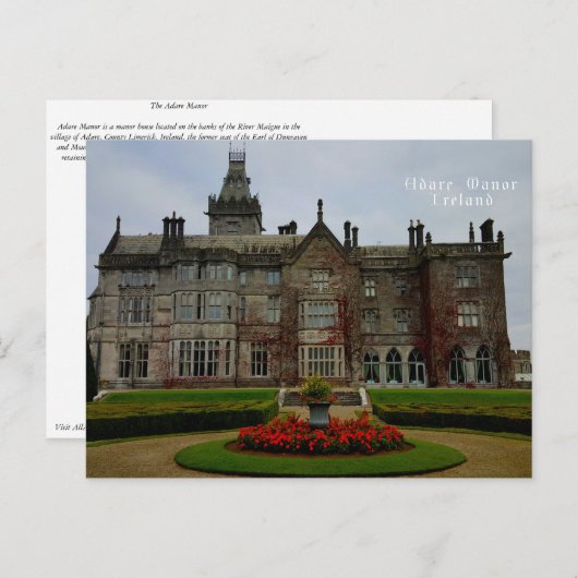 Castle in Ierland Briefkaart (Voorkant / Achterkant)