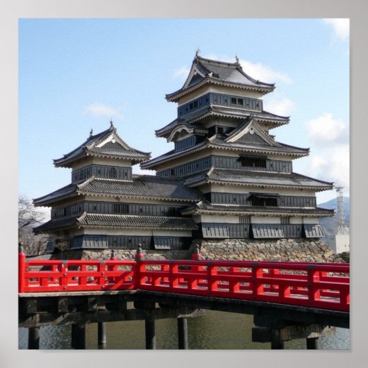 Castle in Japan Poster (Voorkant)