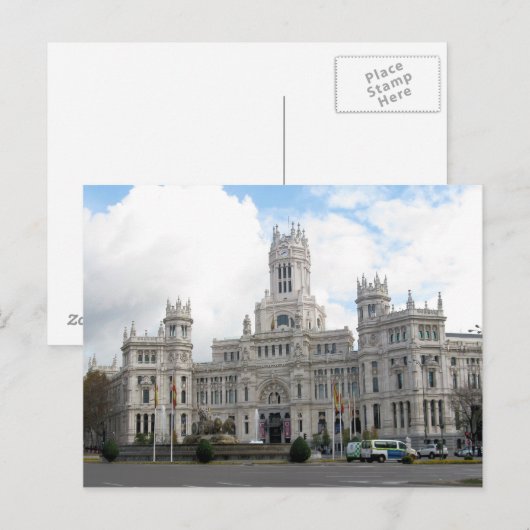 Castle in Madrid, Spain Postcard Briefkaart (Voorkant / Achterkant)