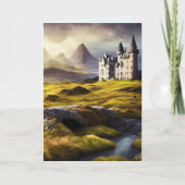 CASTLE IN SCOTLAND ART BIRTHDAY CARDS KAART (Voorkant)