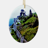 Castle in Sintra Portugal Keramisch Ornament (Rechts)