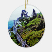 Castle in Sintra Portugal Keramisch Ornament (Links)