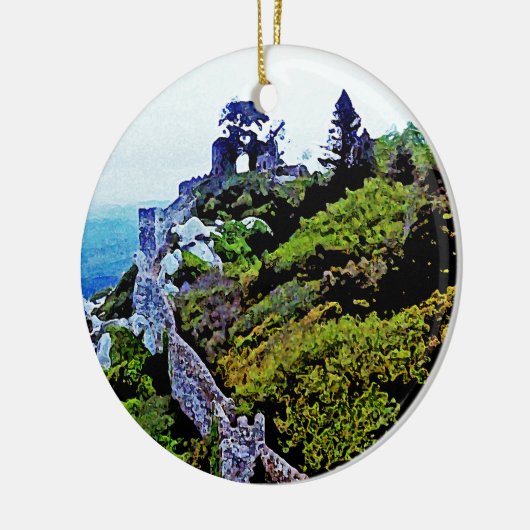 Castle in Sintra Portugal Keramisch Ornament (Links)