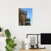 Castle in Sintra, Portugal Poster (Thuiskantoor)