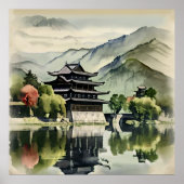 Castle In The Mountains Poster (Voorkant)