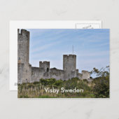 Castle in Visby, Visby Gotland Zweden Briefkaart (Voorkant / Achterkant)