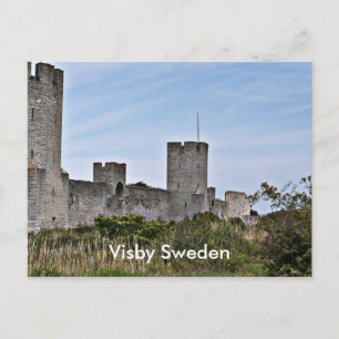 Castle in Visby, Visby Gotland Zweden Briefkaart
