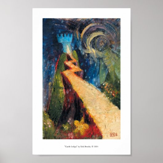 Castle Indigo Poster (Voorkant)