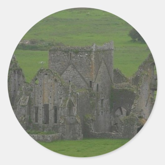 Castle Ireland Ronde Sticker (Voorkant)