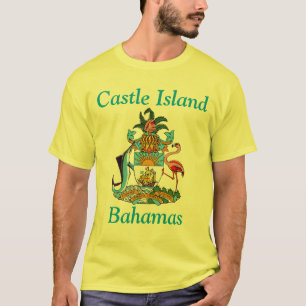Castle Island, Bahama's met wapenschild T-shirt