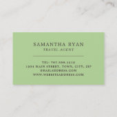 Castle Landscape, reisagent Visitekaartje (Achterkant)