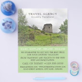 Castle Landscape, Travel Agency Advert Flyer (Enkel)