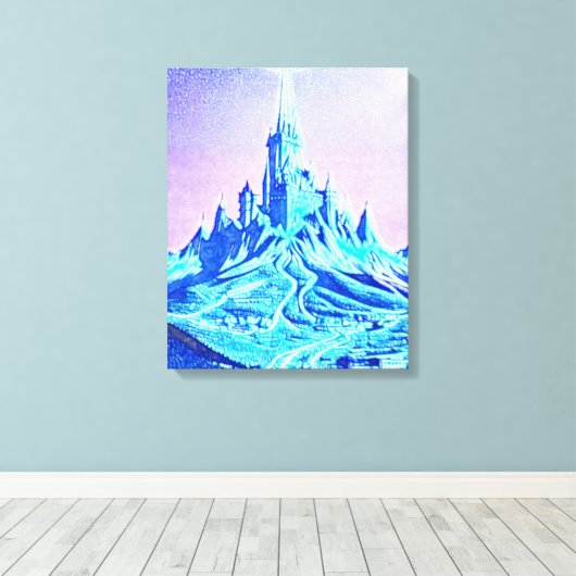 Castle Maelstrom Canvas Afdruk (Insitu (Houten vloer))