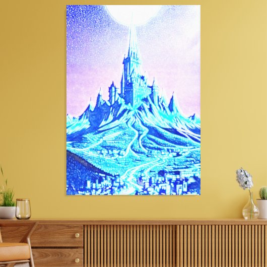 Castle Maelstrom Canvas Afdruk (Insitu (Woonkamer))