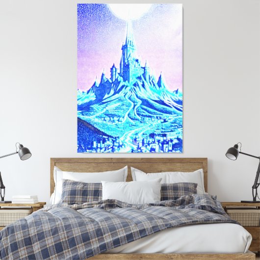 Castle Maelstrom Canvas Afdruk (Insitu (Slaapkamer))