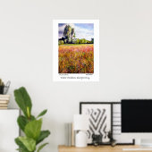 Castle Meadows, Abergavenny Print of Poster (Thuiskantoor)