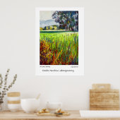 Castle Meadows, Abergavenny Print of Poster (Keuken)