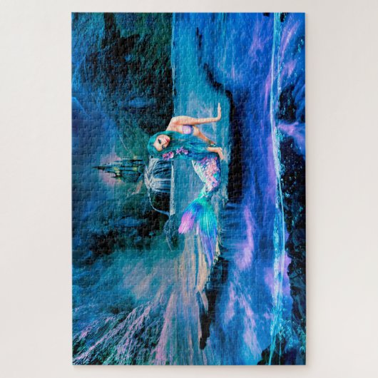 Castle Mermaid Legpuzzel (Verticaal)