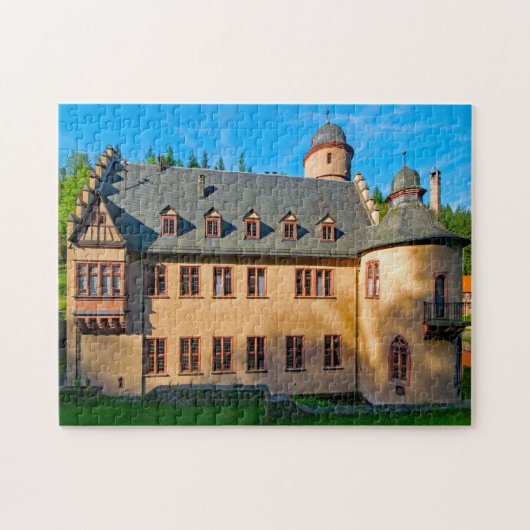Castle Mespelbrunn Bavaria Duitsland. Legpuzzel (Horizontaal)