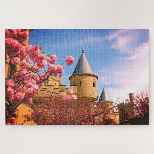 Castle met Flowers Legpuzzel (Horizontaal)