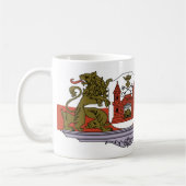 Castle met Lions Gate uit Riga Letland Koffiemok (Links)