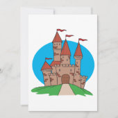 Castle met vlaggen kaart (Voorkant)