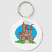 Castle met vlaggen sleutelhanger (Voorkant)