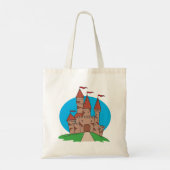 Castle met vlaggen tote bag (Achterkant)