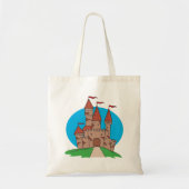 Castle met vlaggen tote bag (Voorkant)