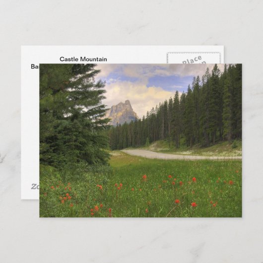 Castle Mountain Briefkaart (Voorkant / Achterkant)