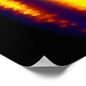 Castle Mountains Lake Forest Glitter Sterren Kunst Poster (Hoek)