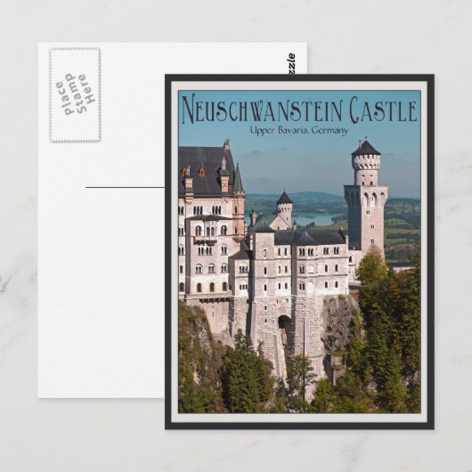 Castle Neuschwanstein Briefkaart (Voorkant / Achterkant)