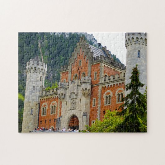 Castle Neuschwanstein Duitsland. Legpuzzel (Horizontaal)