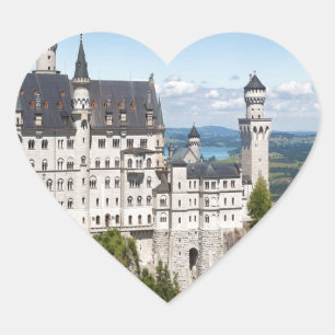 Castle Neuschwanstein in Schwangau Bavaria German Hart Sticker